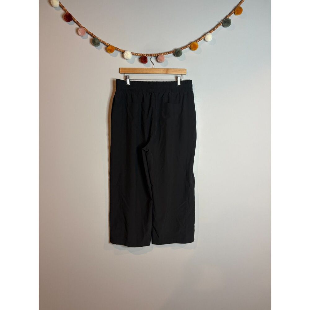 Cynthia Rowley black wide leg cropped pants